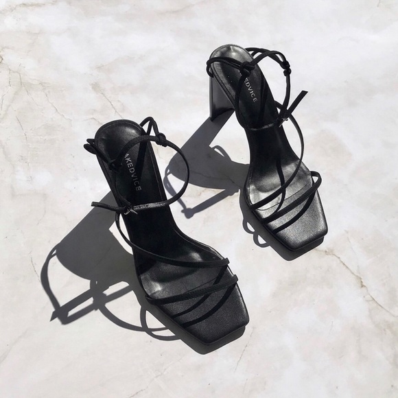 Nakedvice Shoes - ▫️SOLD▫️Nakedvice | 90s Square Toe The Cyrus Heel